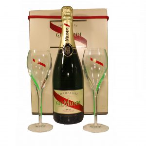 Mumm Champagne Brut Cordon Rouge 0,75 12% +2xsklo