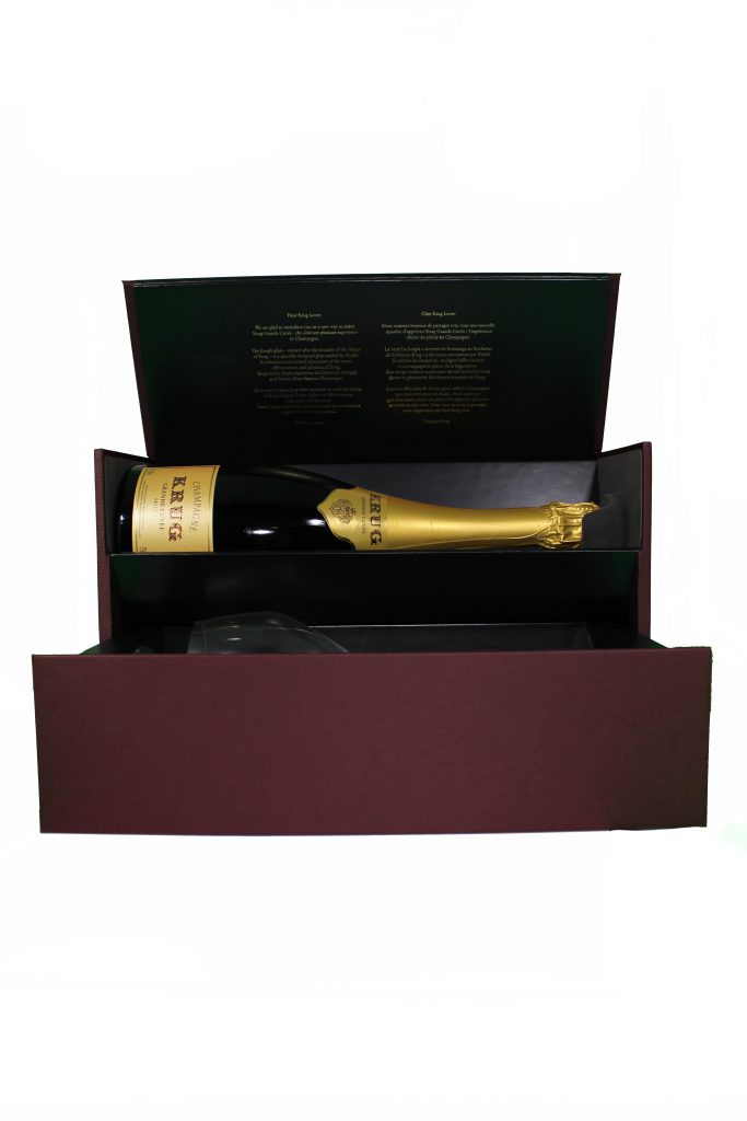 Krug Brut Grande Cuvée Champagne 0,75  12% Výsuvný Box +2xsklo