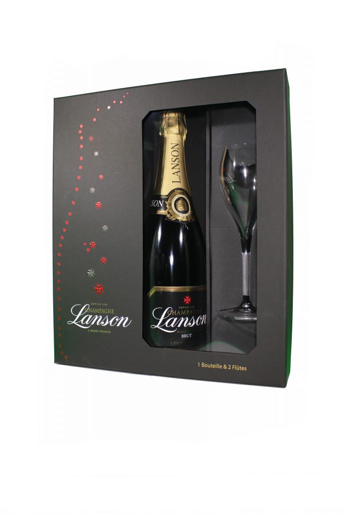 Lanson Brut Black Label Champagne 0,75 12,5% Box+2xsklo